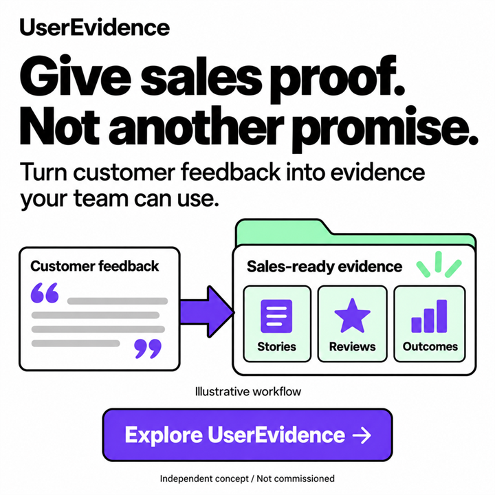 UserEvidence — Turn feedback into customer proof